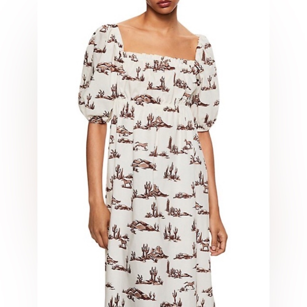 MANGO Cactis Midi Dress - Size Medium - Picture 2 of 7